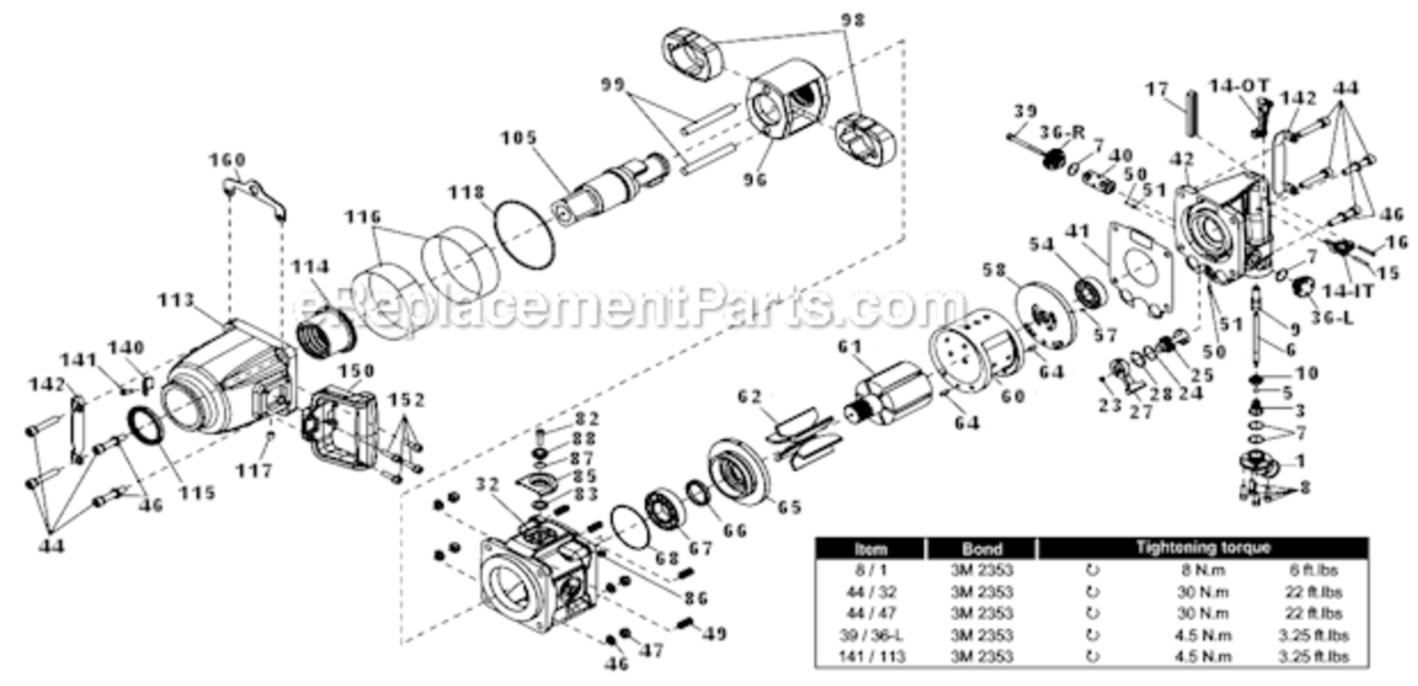 Page A Diagram and Parts List for CP6930-D35  Chicago Pneumatic Wrench